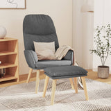 vidaXL Recliner fabric light gray