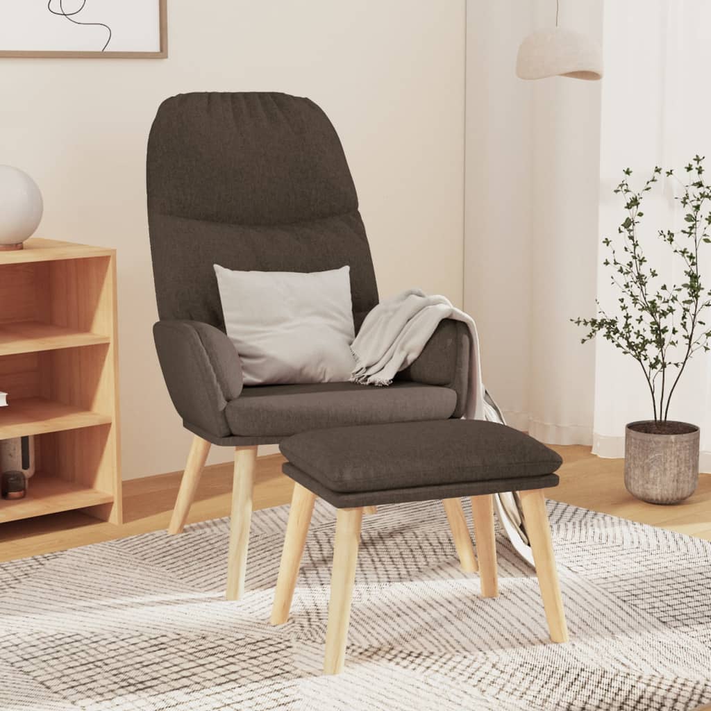 vidaXL Recliner fabric light gray