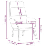 vidaXL Recliner fabric light gray