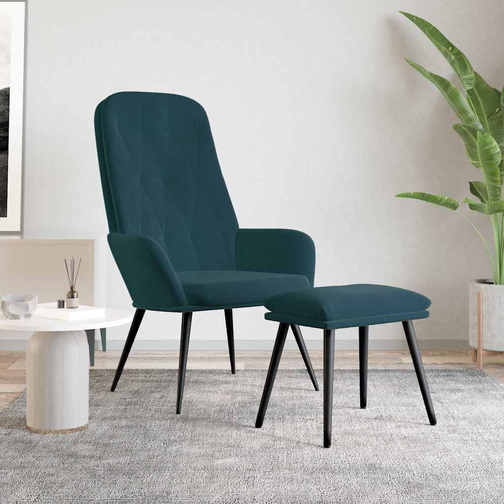 vidaXL Recliner velvet light grey