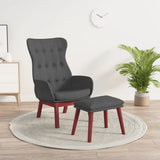 vidaXL Recliner fabric light gray