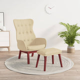 vidaXL Recliner fabric light gray