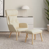 vidaXL Recliner fabric light gray