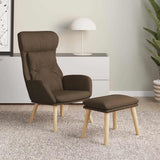 vidaXL Recliner fabric light gray