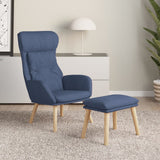 vidaXL Recliner fabric light gray