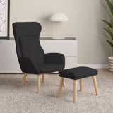 vidaXL Recliner fabric light gray
