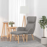 vidaXL Relaxstoel fluweel lichtgrijs