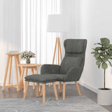 vidaXL Relaxstoel fluweel lichtgrijs
