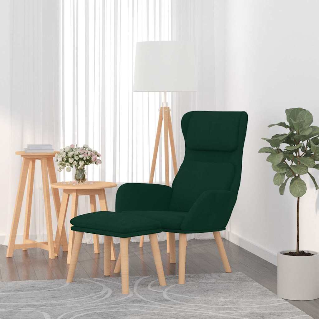 vidaXL Relaxstoel fluweel lichtgrijs