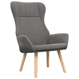 vidaXL Recliner fabric light gray