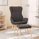 vidaXL Recliner fabric light gray