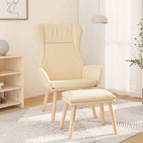 vidaXL Recliner fabric light gray