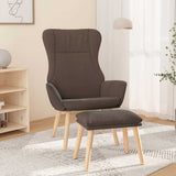 vidaXL Recliner fabric light gray