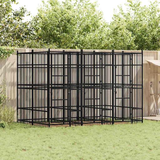 vidaXL Dog Kennel 1.84 m² Steel
