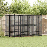 vidaXL Dog Kennel 1.84 m² Steel