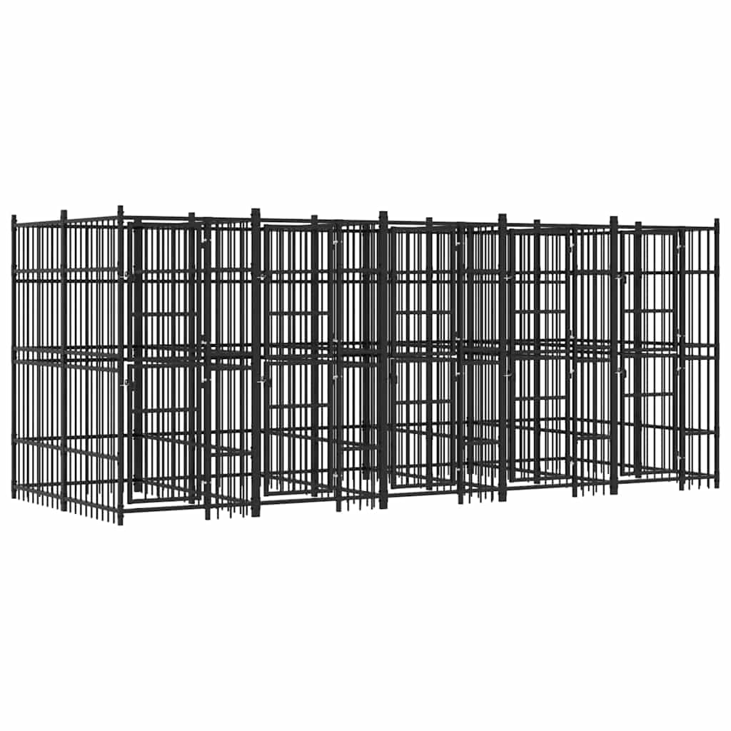 vidaXL Dog Kennel 1.84 m² Steel