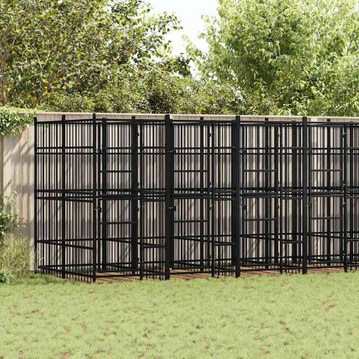 vidaXL Dog Kennel 1.84 m² Steel
