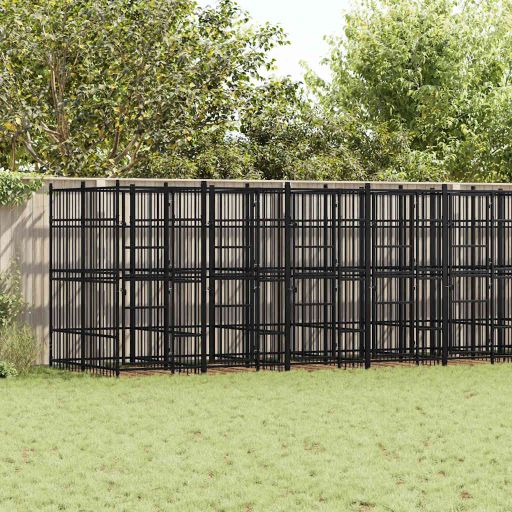 vidaXL Dog Kennel 1.84 m² Steel
