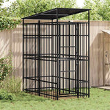 vidaXL Dog Kennel 1.84 m² Steel