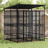 vidaXL Dog Kennel 1.84 m² Steel