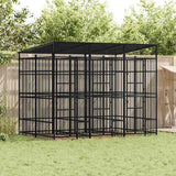 vidaXL Dog Kennel 1.84 m² Steel