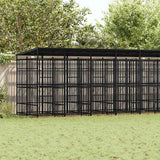 vidaXL Dog Kennel 1.84 m² Steel