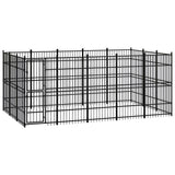 vidaXL Dog Kennel 8.29 m² Steel