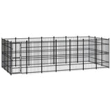 vidaXL Dog Kennel 8.29 m² Steel