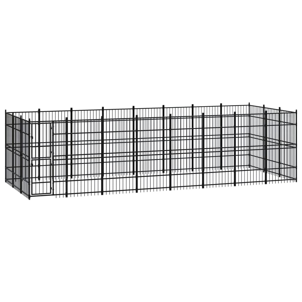 vidaXL Dog Kennel 8.29 m² Steel