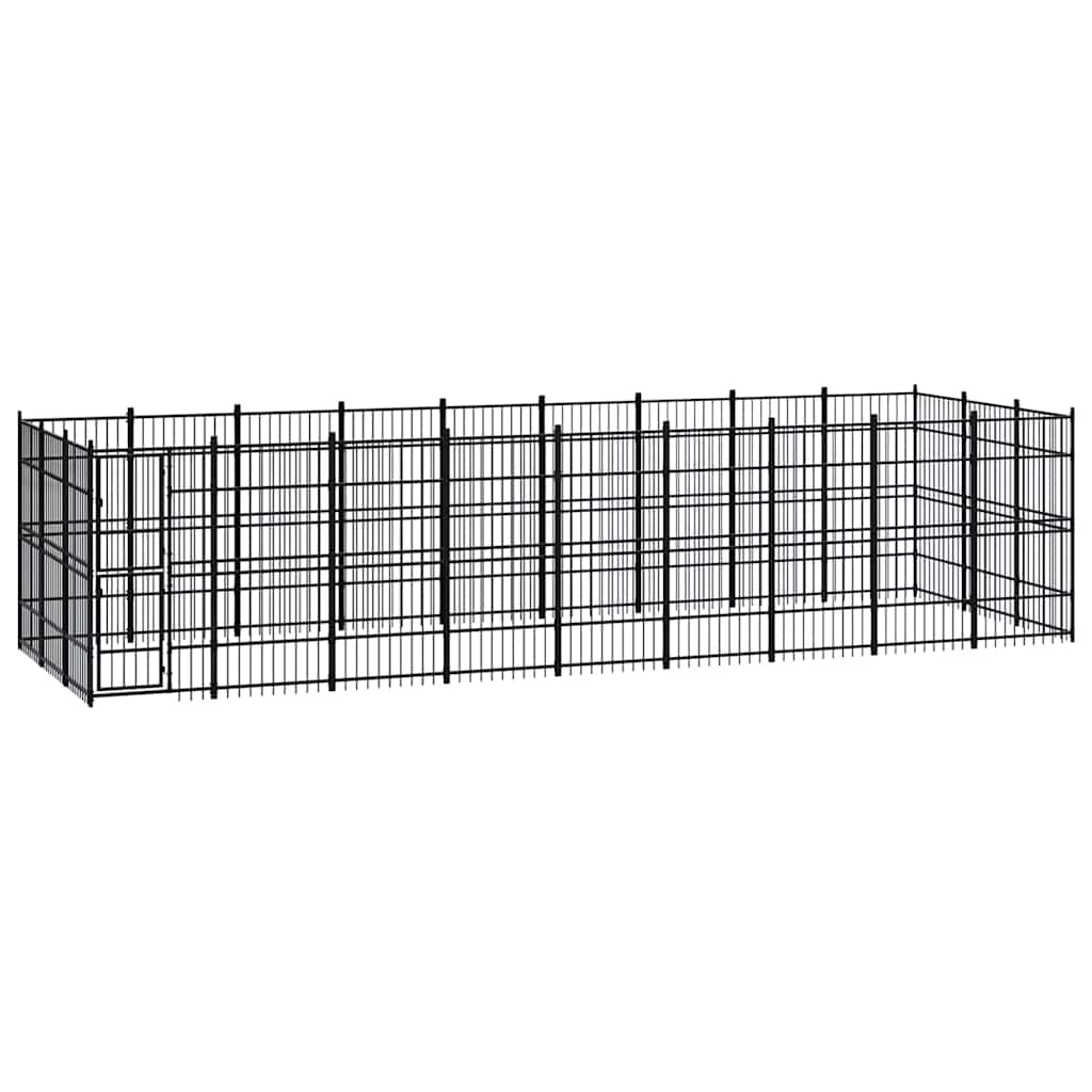 vidaXL Dog Kennel 8.29 m² Steel