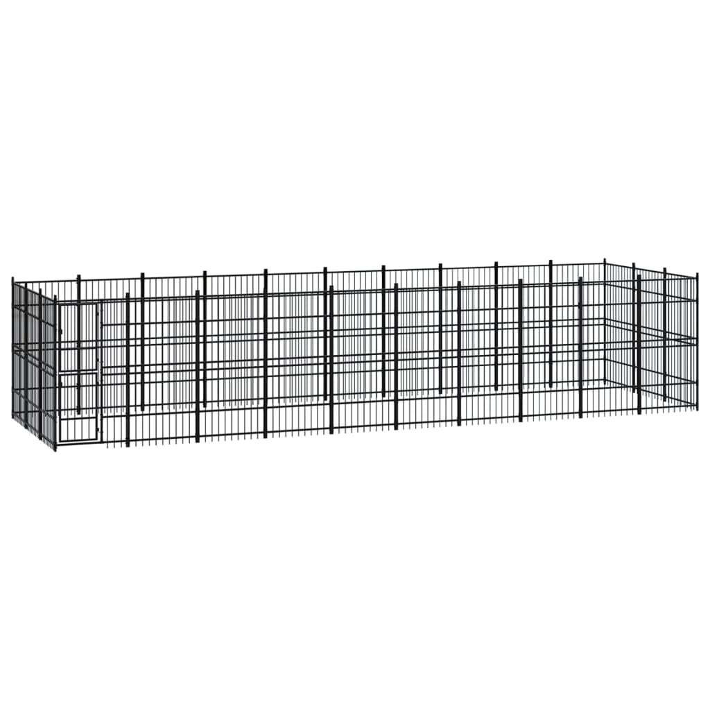 vidaXL Dog Kennel 8.29 m² Steel