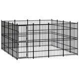 vidaXL Dog Kennel 8.29 m² Steel