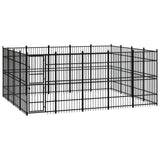 vidaXL Dog Kennel 8.29 m² Steel