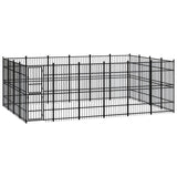 vidaXL Dog Kennel 8.29 m² Steel