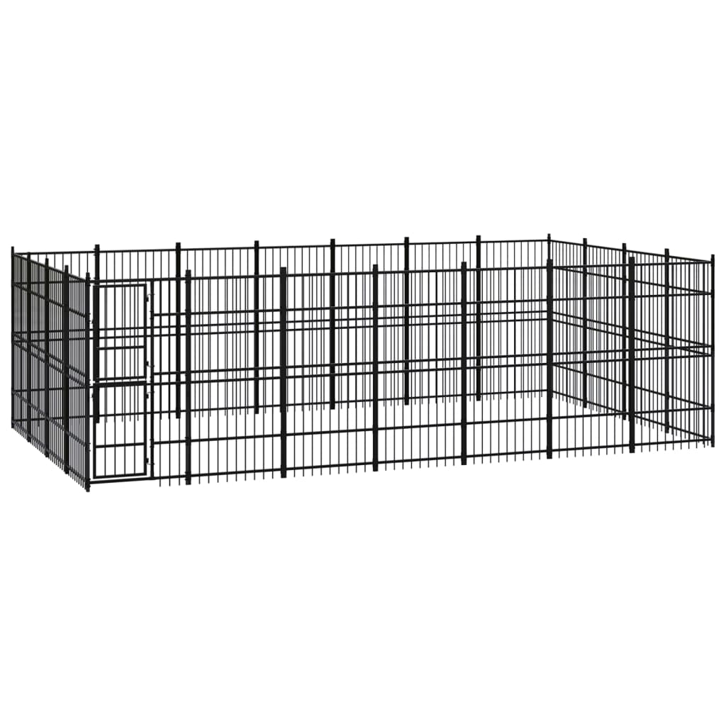 vidaXL Dog Kennel 8.29 m² Steel