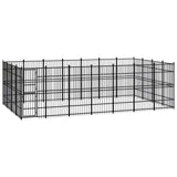 vidaXL Dog Kennel 8.29 m² Steel
