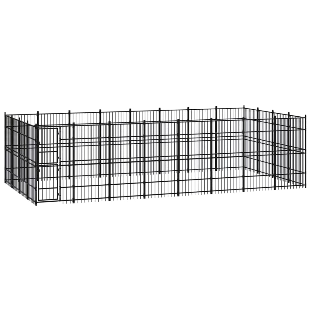vidaXL Dog Kennel 8.29 m² Steel