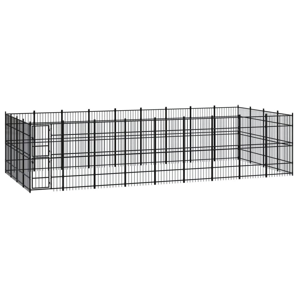 vidaXL Dog Kennel 8.29 m² Steel