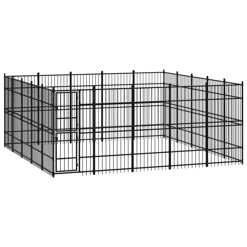 vidaXL Dog Kennel 8.29 m² Steel