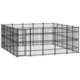 vidaXL Dog Kennel 8.29 m² Steel