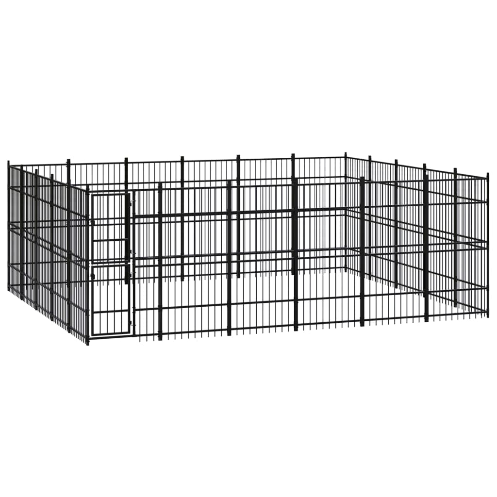 vidaXL Dog Kennel 8.29 m² Steel