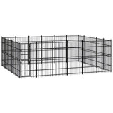 vidaXL Dog Kennel 8.29 m² Steel