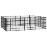 vidaXL Dog Kennel 8.29 m² Steel