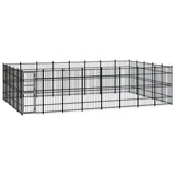 vidaXL Dog Kennel 8.29 m² Steel