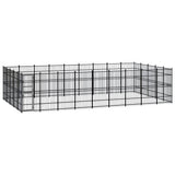vidaXL Dog Kennel 8.29 m² Steel