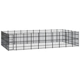 vidaXL Dog Kennel 8.29 m² Steel
