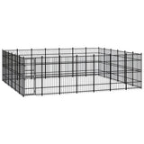 vidaXL Dog Kennel 8.29 m² Steel