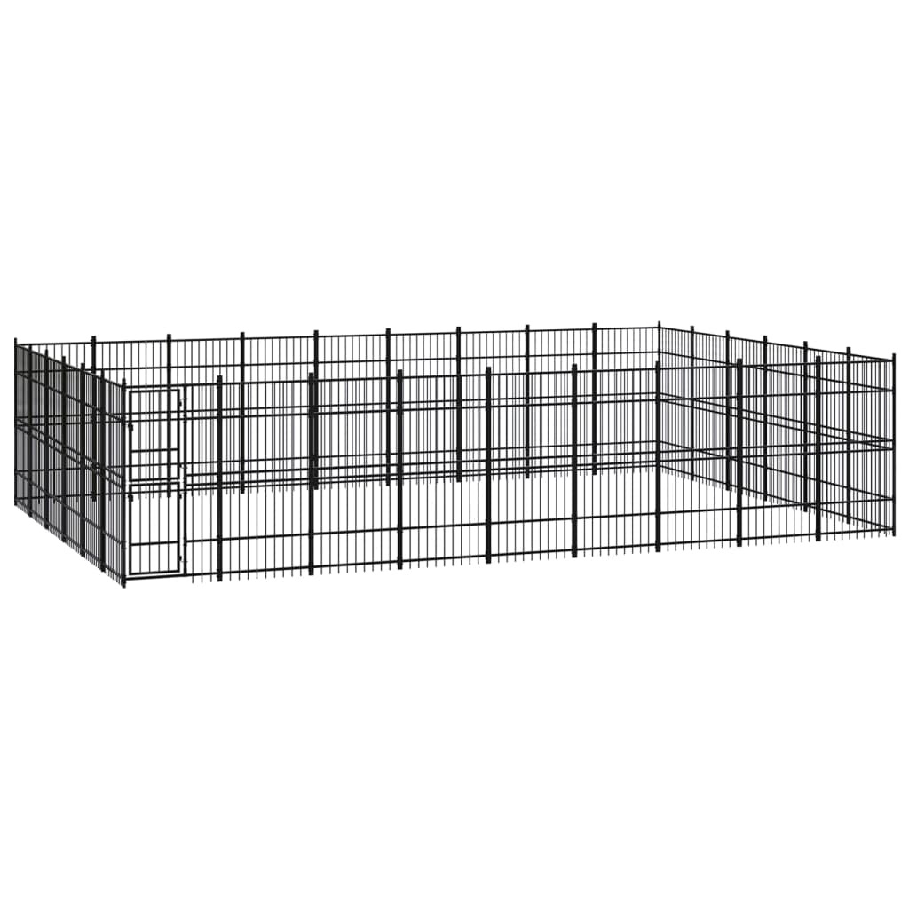 vidaXL Dog Kennel 8.29 m² Steel