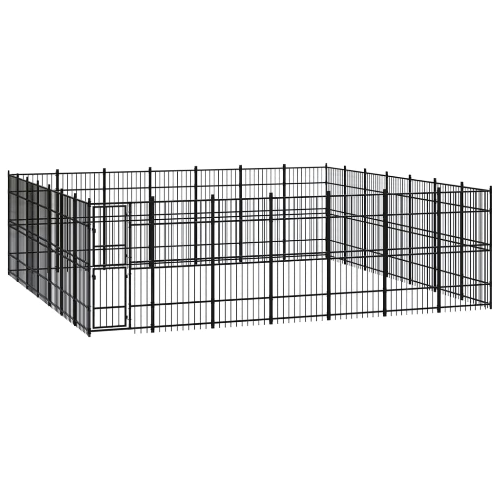 vidaXL Dog Kennel 8.29 m² Steel