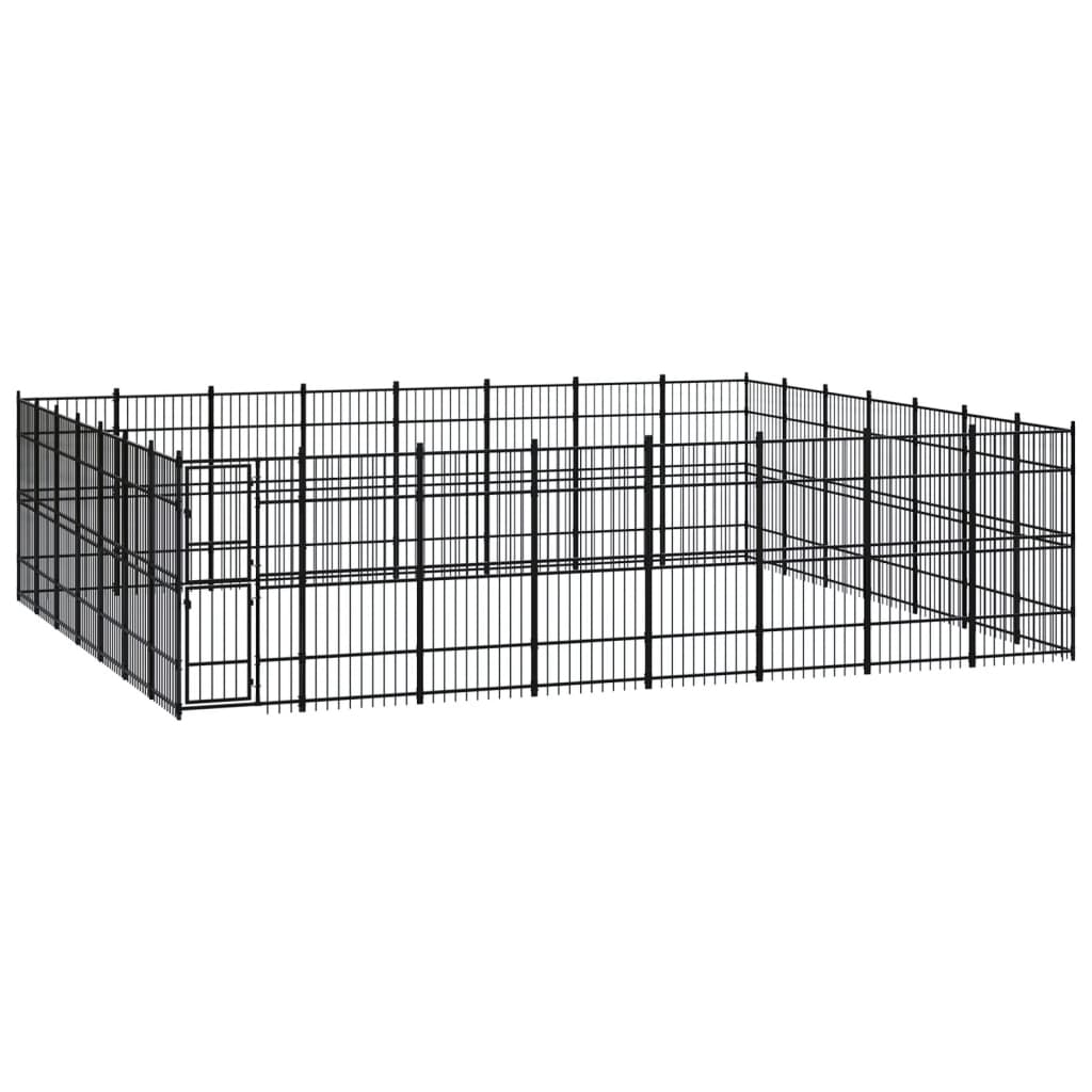 vidaXL Dog Kennel 8.29 m² Steel